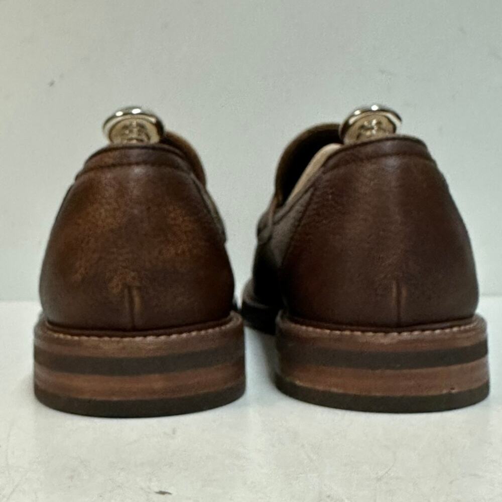 WORN TWICE Brunello Cucinelli Deerskin Tassel Loafer Tobacco Italy EU 45 US 12 - Picture 6 of 11